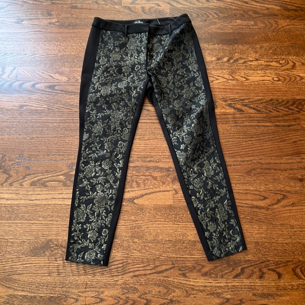 WHBM Black and gold leggings size 6